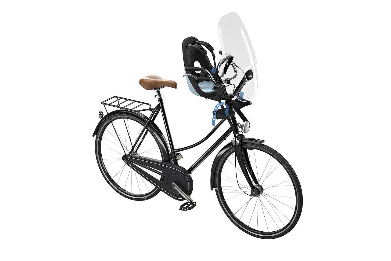 Kindersitz Yepp Nexxt Mini von Thule für vorne. Freisteller des Kindersitzes Yepp Nexxt Mini von Thule für die Montage vorne.